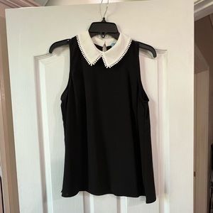 CeCe Black with white color top